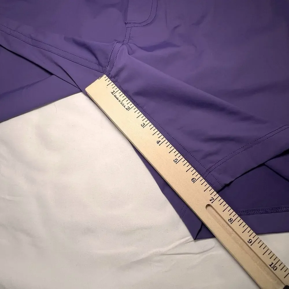 Redvanly Hanover Shorts Size L / 7” Loganberry Purple Pull On Golf Performance